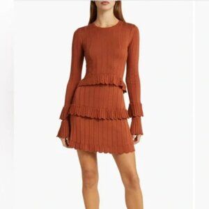 Rachel Parcell Rust Mini Dress